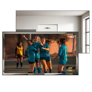 43-Inch Smart Bathroom Mirror with LED <b>TV</b> 4K UHD Waterproof Hotel Kitchen Voice <b>Control</b> DTV Tuner WiFi Compatible for Home Use - Product Image 5