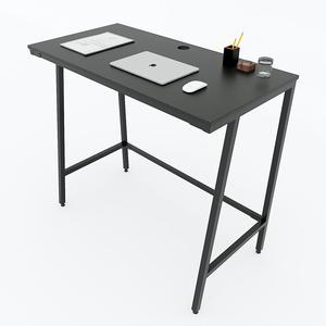 โต๊ะทำงานและห้องนอนปรับระดับได้ตามหลักสรีรศาสตร์ ขนาด 120x60x105 ซม. ดีไซน์อุตสาหกรรม ขาเหล็กทรงสี่เหลี่ยมคางหมู รุ่น STD68030 - Product Image 5