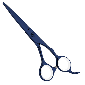 Juego de tijeras de peluquero de grado quirúrgico, Kit de tijera de acero y Metal de corte de peluquero con revestimiento azul oscuro de 5 pulgadas - Product Image 5