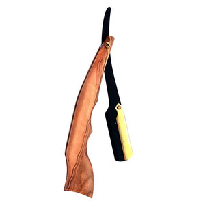 มีดโกนขอบตรงสีดำใบมีดเดี่ยวสำหรับผู้ชายที่โกนใต้วงแขนบิกินี่ร้านเสริมสวยใช้ในบ้านคุณลักษณะด้านความปลอดภัยแบบใช้แล้วทิ้ง - Product Image 5