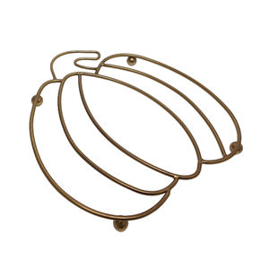 Great Design Metal Wire <b>Trivet</b> With Gold Color Tabletop Heat Resistance <b>Pan</b> & Hotpot Protective <b>Trivet</b> Handmade Bulk - Product Image 1