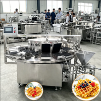 Machine à faire des cornets de gaufres pour la crème glacée, machine à fabriquer des cornets de gaufres, ligne de production de cornets de gaufres