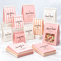 Sacs d'emballage alimentaire personnalisés en papier kraft, sacs à pain de mie avec fenêtre transparente et fermeture à lien métallique pour le pain, les collations et les biscuits