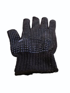 1 paire de gants 100% coton biologique PVC à pois 45 gm pour la main, absorbant l'humidité et respirant avec protection UV naturelle. - Product Image 3