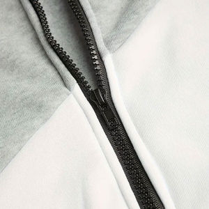 Ensemble de survêtements d'hiver pour hommes en gros Vêtements de jogging à capuche avec fermeture éclair Vêtements de sport décontractés Ensemble de survêtements de sport à motif solide pour hommes - Product Image 5