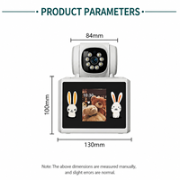 Caméra IP sans fil domestique 2MP HD, alimentée par batterie, vision nocturne, appel vidéo bidirectionnel, surveillance pour personnes âgées, bébés, contrôle à distance par téléphone mobile
