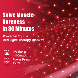 Alat Terapi Cahaya Merah Portabel SunPlus untuk Punggung Kuda 660Nm 850Nm Terapi Cahaya Inframerah Selimut Kuda Alas Terapi yang Dapat Dipakai untuk Kuda - Product Image 6