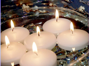 TOOWIN Cera blanca sin perfume, velas de fiesta para jarrones cilíndricos, piscina, restaurante Velas flotantes de 3 pulgadas - Product Image 6