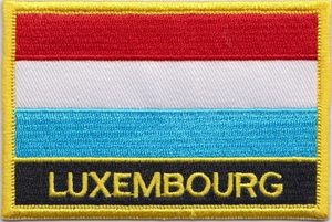 Le drapeau du pays du Luxembourg Patch emblème national brodé fer sur, patch drapeau luxembourgeois brodé Applique - Product Image 5