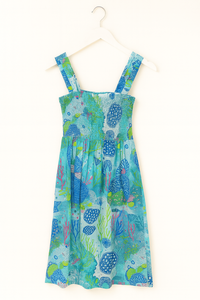 Vestido veraniego floral sin mangas Vestido de playa de verano ligero Casual Resort Wear ligero y transpirable Midi vestido niñas y mujeres - Product Image 6