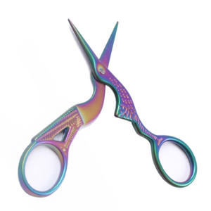 Tijeras de manicura con logotipo personalizado profesional de alta calidad, poste de acero inoxidable, herramienta de belleza para recortar cutículas de uñas afiladas rectas - Product Image 3