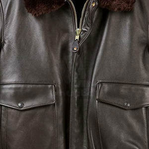 Chaquetas de Cuero de Primera Calidad para Hombre, para Viajes de Invierno, Transpirables y Ecológicas, con Logotipo Frontal - Product Image 4