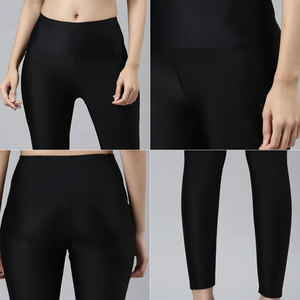 Mallas de mujer con estampado personalizado, ropa deportiva atlética de cintura alta, pantalones de yoga con control de barriga para entrenamiento y gimnasio - Product Image 4