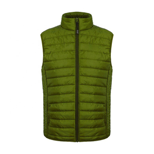 Vente en gros de haute qualité hommes hiver solide vêtements d'extérieur épais bulle veste à capuche Logo personnalisé chaud bouffant gilet hommes premium gilet - Product Image 5