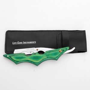 Maquinilla de afeitar con mango de madera para peluquero, maquinilla de afeitar con mango de madera, cubierta de cuero PU hecha por Life Care Instruments - Product Image 3