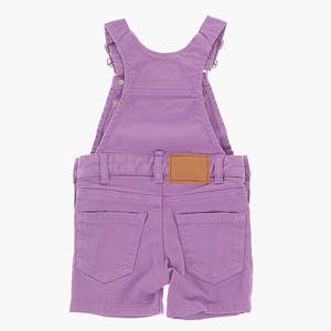 Combinaison en denim extensible avec boutons argentés, passants de ceinture, logo, poche poitrine, coton denim, 4 poches, sans manches, printemps-été - Product Image 3