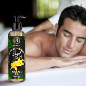Huile de massage cosmétique AROMATIKA à la vanille douce 200ml, soin relaxant naturel pour le corps, flacon pompe avec vitamine E - Product Image 4