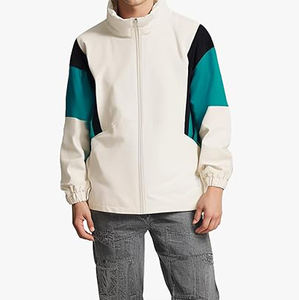2026 Custom Nylon Anorak Windbreaker <b>Jacket</b> Front Zip Big Pocket <b>Surf</b> Style Colour Block Men Windbreaker <b>Jacket</b> - Product Image 3