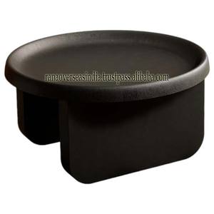 Gran oferta de fábrica, mesa de centro redonda de Metal negro, mesa de centro de nuevo diseño, uso para el hogar en forma y tamaño personalizados, precio al por mayor - Product Image 6