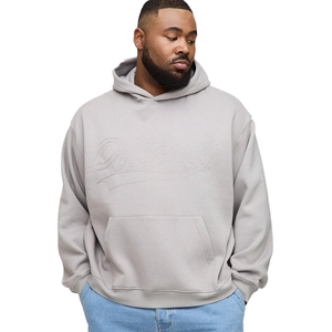 เสื้อมีฮู้ดเฮเทอร์เกรย์ผู้ชาย450GSM ผ้าฝ้าย100% แขนเสื้อแร็กแลนทรงโอเวอร์ไซส์ผ้าฟลีซโลโก้ออกแบบได้ตามต้องการ - Product Image 4