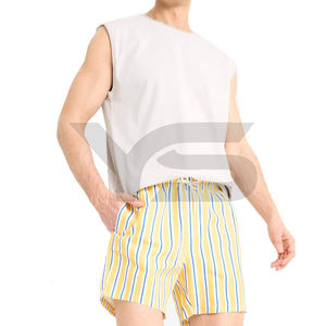 Men's Casual Sublimation Shorts Breathable 100% Polyester Mid Waist Board Shorts with Drawstring Closure Solid Pattern - Product Image 4