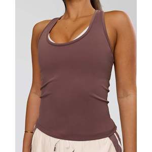Débardeur à col rond Flow Rep pour femme - Poudre de cacao - Product Image 2