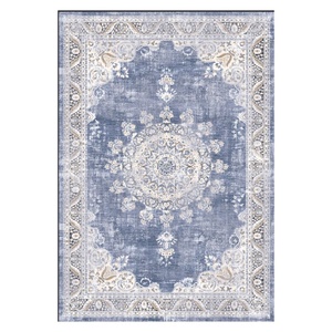 <b>RUGS</b> DEPOT LXDP-0109 Wholesale Multicolor Neutral Traditional Medallion Digital Printed Machine Washable Chenille <b>Rug</b> <b>Non</b> <b>Slip</b> - Product Image 1