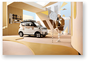 Wuling MINIEV GAMEBOY Venta caliente New Energy Adult Cuatro ruedas Mini eléctrico pequeño coche hecho en China con precio barato - Product Image 4