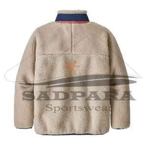 Vestes Chaudes en Laine Polaire Sherpa pour Hommes avec Col Montant Manteau d'Hiver Épais et Confortable avec Fermeture Éclair Conception de Vêtements d'Extérieur - Product Image 6