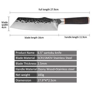 มีดเชฟดามัสกัสโอดีเอ็มพร้อมด้ามไม้ทำด้วยมือใบมีดปลอมความแข็งสูงมีดทำครัว - Product Image 3