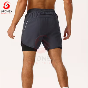 Mens High-Performance Gym Shorts <b>Drawstring</b> Closure Quick-Dry Breathable Plus Size Available for Fitness Running Training - Product Image 3