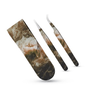 Pochette d'emballage 2 pièces pour pince à épiler pour extension de cils Couleur et design personnalisés Marque privée Pince à épiler de haute qualité - Product Image 4