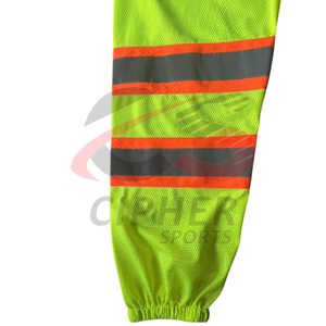 Pantalon de sécurité imperméable haute visibilité de haute qualité à rayures réfléchissantes travail poches multiples pantalon de travail d'hiver haute visibilité - Product Image 6