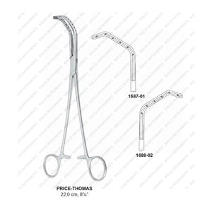 PRICE-THOMAS Bronchus Forceps Clamp Anastomosis Clamps Baby Satinsky Forceps CE ISO Certified <b>Basis</b> <b>Surgical</b> <b>Instruments</b> - Product Image 1