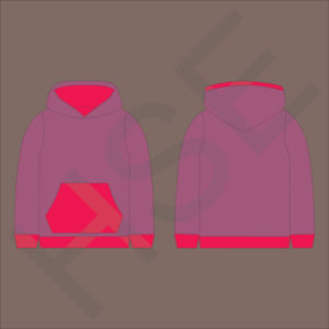 เสื้อฮู้ดแบบสวม Unisex สีสันตัดกันตามสั่ง พร้อมกระเป๋าหน้า - Product Image 3