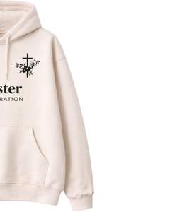Sweat à capuche en polaire pour homme, motif croix de Pâques, pull à capuche décontracté d'hiver, streetwear, vêtements inspirés de la foi - Product Image 4