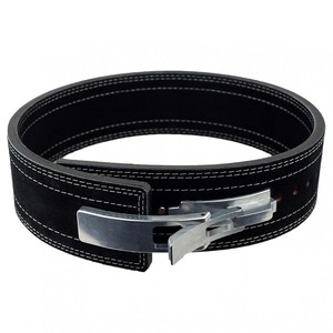 Adjustable Custom Logo Cowhide Leather Support 13 MM Lever Weightlifting Cinturon Powerlifting Lifting Gym <b>Belt</b> - Product Image 3