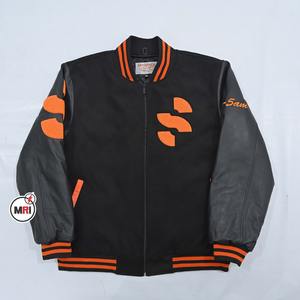 High Quality Customizable Logo Printing Baseball Varsity <b>Jacket</b> Wholesale Best <b>Patchwork</b> Street Men's Vintage Cotton <b>Jacket</b> - Product Image 1