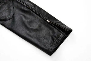 Pantalones de Motociclista de Cuero Negro para Hombre 2026, Cintura Alta, Múltiples Bolsillos, Corte Recto, Estilo Cargo Resistente - Product Image 2