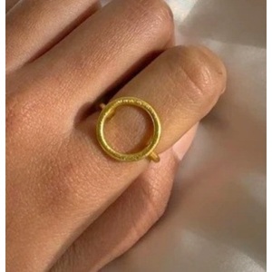Fashionable Vintage Brass <b>Ring</b> 18K Gold Plated Unisex Children's Statement Wings Style Gift - Product Image 3