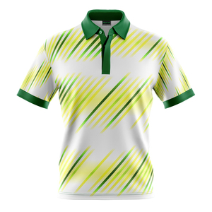 เสื้อโปโลลําลองแขนสั้นโลโก้ที่กําหนดเองของผู้ชายคุณภาพสูงสุดทําจากผ้าถักโพลีเอสเตอร์สแปนเด็กซ์ย้อมธรรมดาและพิมพ์ - Product Image 4