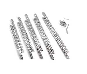 Implantes veterinarios y materiales de intervención 3,5mm para juego de placas (10 PCS) Tornillos de bloqueo (50 PCS) Manual de acero inoxidable - Product Image 3