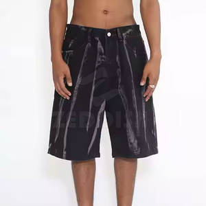 กางเกงยีนส์ขาสั้นผ้าฝ้ายสำหรับผู้ชายเอวสูงแห้งเร็วแบบสปอร์ตออกแบบได้ตามต้องการ - Product Image 2