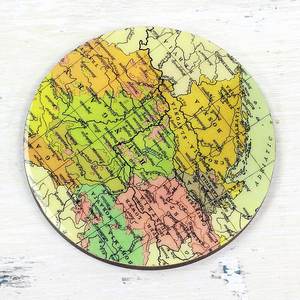 Hot Sale Unique Design Marble Look 2025 Handcrafted Resin with Gold & <b>Black</b> Plating on Border <b>coaster</b> for Coffee & Tea Drink - Product Image 5