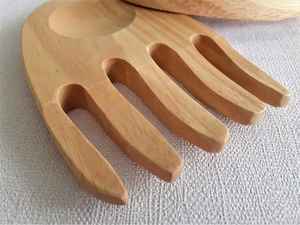 Cubiertos de Madera de Calidad Única, Cucharas para Servir a Mano, Vajilla de Restaurante, para Servir Ensaladas, Diseño Clásico para Venta - Product Image 3