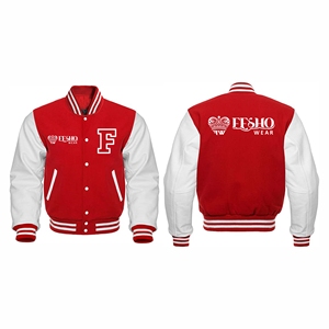 Veste universitaire pour homme, best-seller de l'hiver, personnalisable, de haute qualité, manches en coton, tissu en toile, col montant, logo sur le devant, fabriqué au Pakistan - Product Image 2