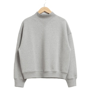 Sweat-shirt à manches longues pour femme, col montant, design personnalisé avec logo, matière idéale pour la saison hivernale, produit très vendu - Product Image 1