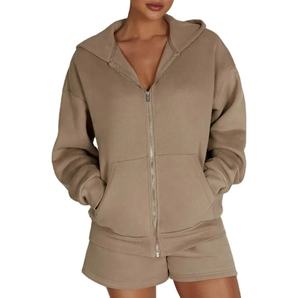 Vêtements de créateur en gros, sweats à capuche, ensembles courts 2 pièces, mode d'hiver, ensembles de shorts 2 pièces pour femmes, 2026 - Product Image 4