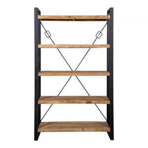 Mangohouten Britt Bibliothèque 120 cm Étagère en bois durable et élégante - Product Image 2