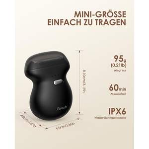 Afeitadora Eléctrica Portátil de Doble Cuchilla para Mujer, IPX7 Impermeable, Mini Afeitadora para Piernas, Brazos y Zona del Bikini, Diseño Lavable - Product Image 2